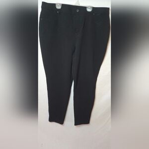 Chico's Classic Black Straight Business Casual Career Trousers Women's 3R/16R